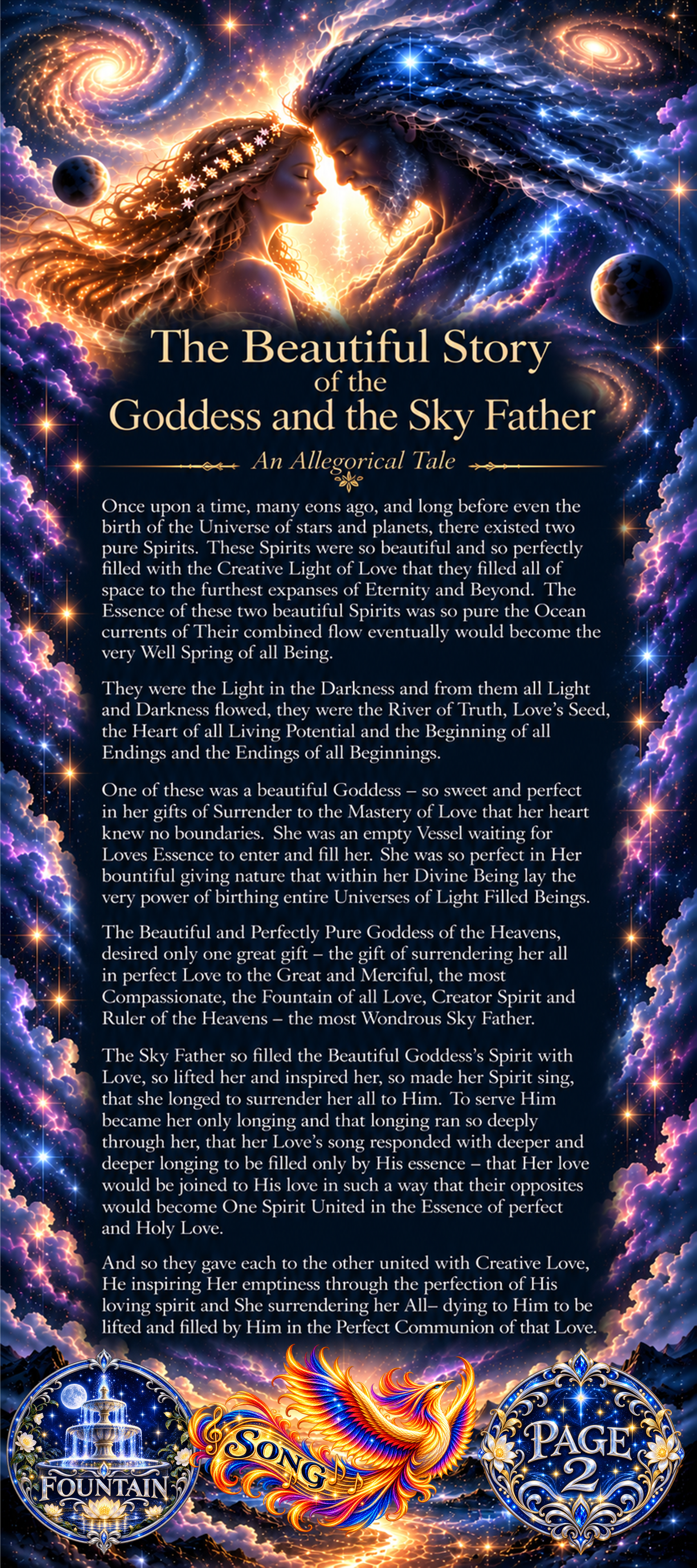 The Beautiful Story of the Goddess and the Sky Father — Page 1